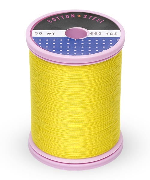 Cotton and Steel Thread by Sulky - Mimosa Yellow