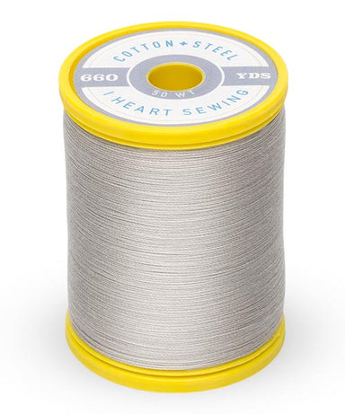 Cotton and Steel Thread by Sulky - Nickel Grey