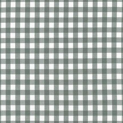 Kitchen Window Wovens - 1/2 inch gingham in Shale
