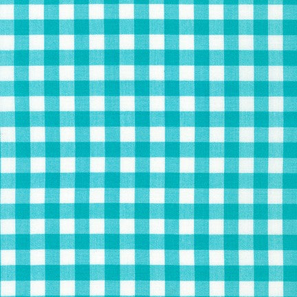 Kitchen Window Wovens - Elizabeth Hartman - Gingham in Breakers