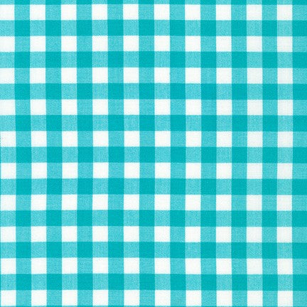 Kitchen Window Wovens - Elizabeth Hartman - Gingham in Breakers