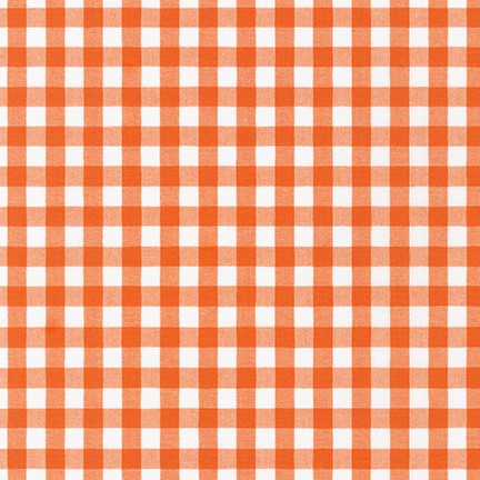 Kitchen Window Wovens - 1/2 inch gingham in Marmalade