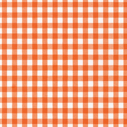 Kitchen Window Wovens - 1/2 inch gingham in Marmalade