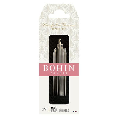 Bohin - Straw/Milliners Needles - size 3 -9