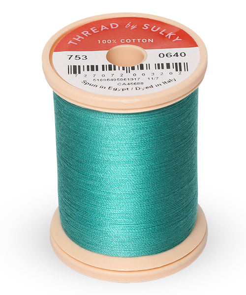 Cotton and Steel Thread by Sulky -  Medium Aqua