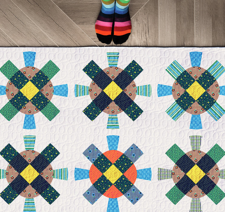 Cog + Wheel Quilt Pattern