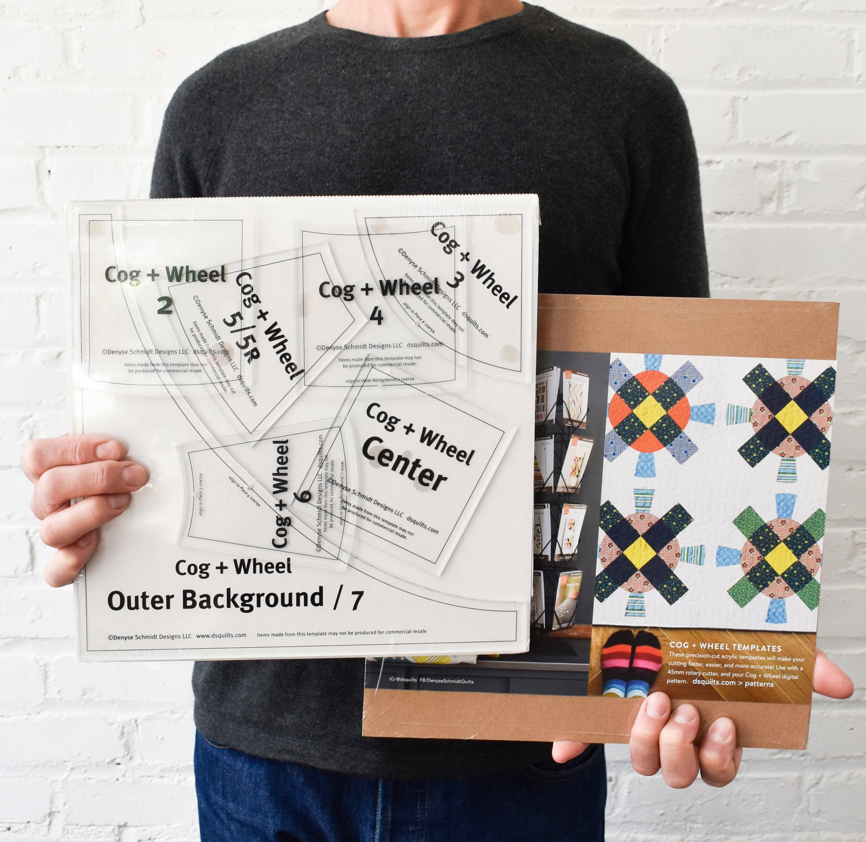 Cog Pattern Rug Cog + Wheel - Pattern AND Template set — The Next Stitch