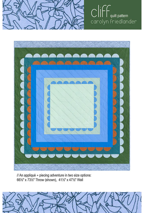 Carolyn Friedlander - Cliff quilt pattern + template