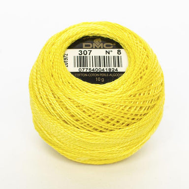 DMC Perle 8 thread - 307 - Lemon