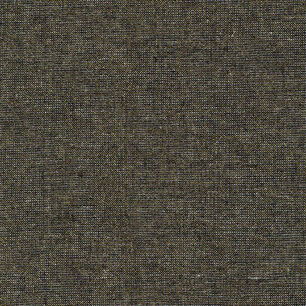 Essex yarn dyed metallic linen - black