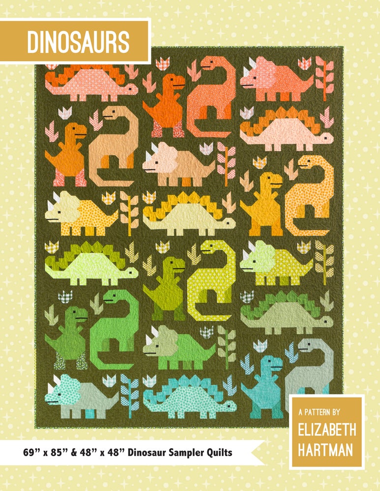 Elizabeth Hartman - Dinosaur quilt pattern