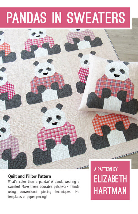 Elizabeth Hartman - Pandas in Sweaters quilt pattern