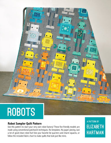 Elizabeth Hartman - Robots Quilt pattern