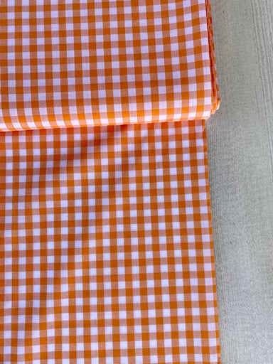 Japanese Gingham - 1/4 inch in orange