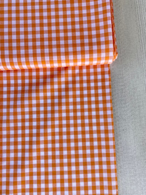 Japanese Gingham - 1/4 inch in orange