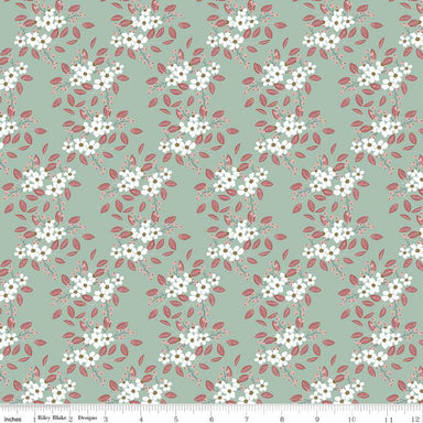 Keera Job - Whimsical Romance - Posies in mint - The Next Stitch