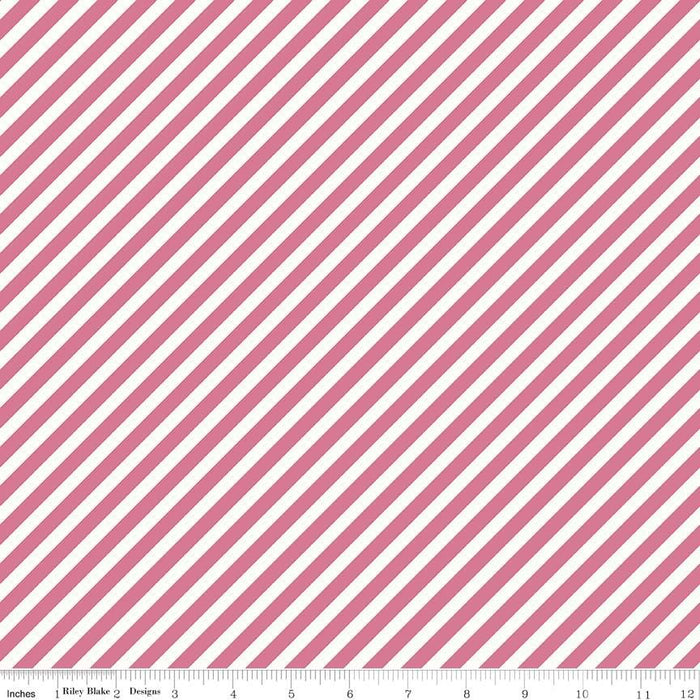 On Trend - Riley Blake Designs - Stripe in Raspberry