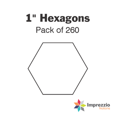 1" Hexagon papers - pack of 260