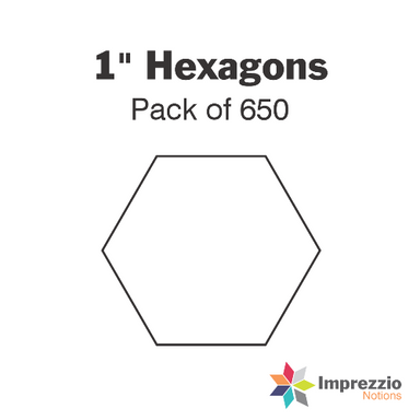 1" Hexagon papers - pack of 650