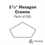 1.5" Hexagon Crown papers - pack of 335