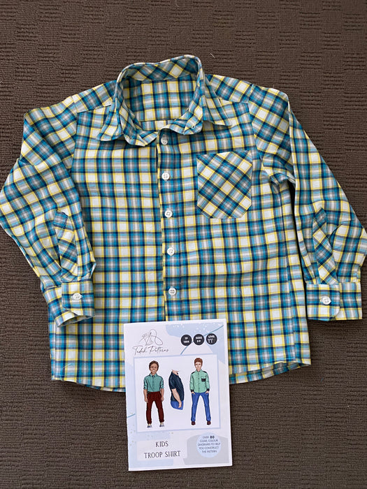 Tadah Patterns - Kids Troop Shirt pattern