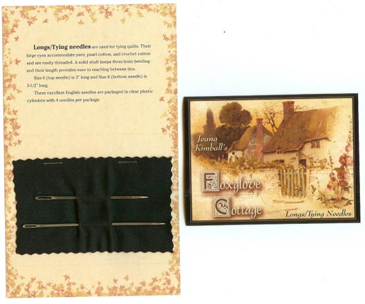 Jeana Kimball's Foxglove Cottage - Longs/Tying needles