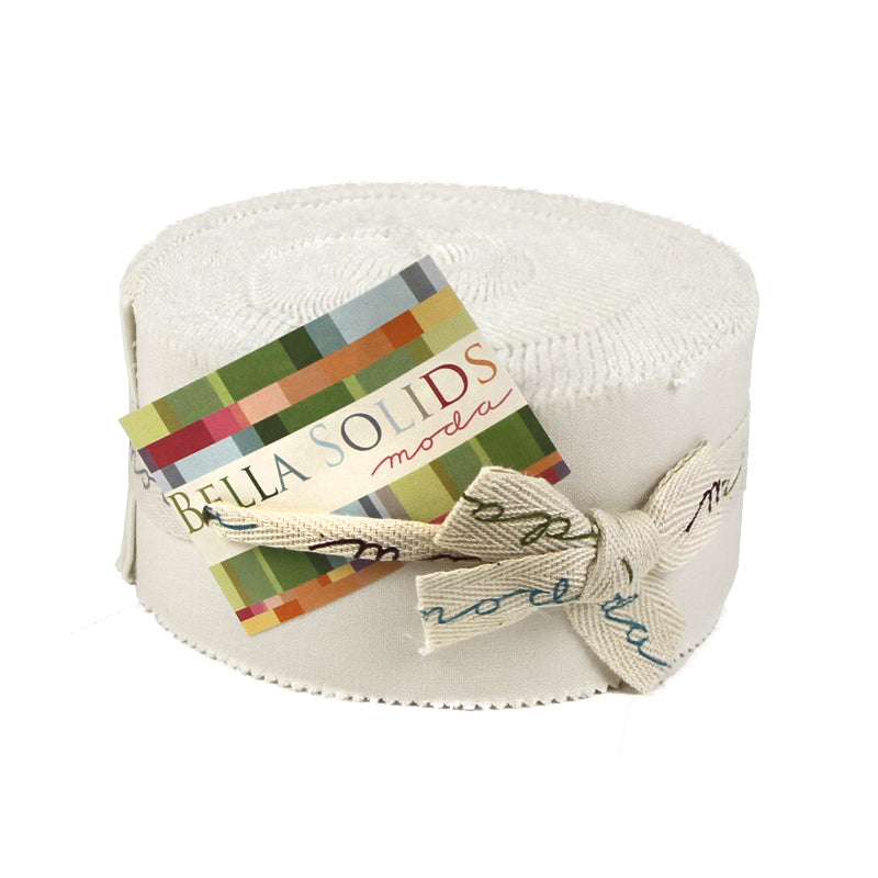 Moda - Bella Solids Jelly Roll - White