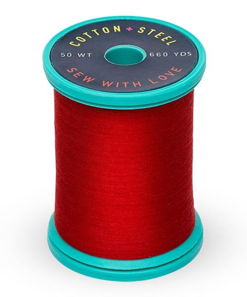 Cotton and Steel Thread by Sulky - True Red